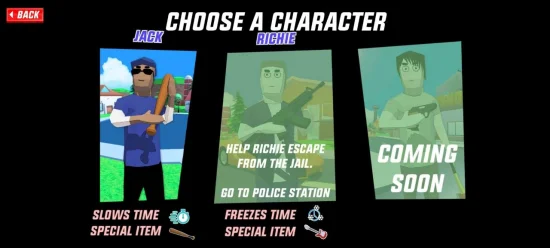 Dude Theft Wars - Characters