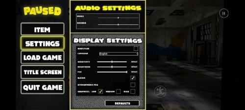 Poppy Playtime Chapter 1 - Settings