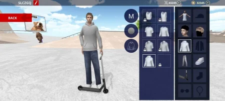 Scooter Space - Unlocked clothes