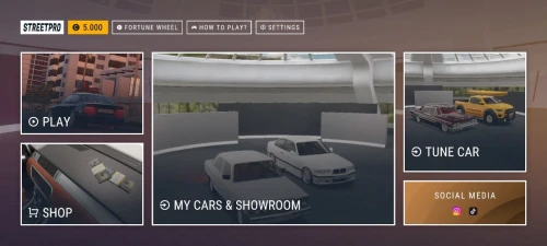 StreetPro - Main Menu