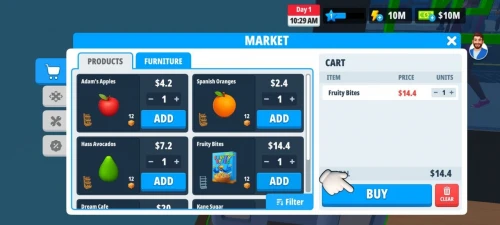 Supermarket Store Simulator – In-Game Shop