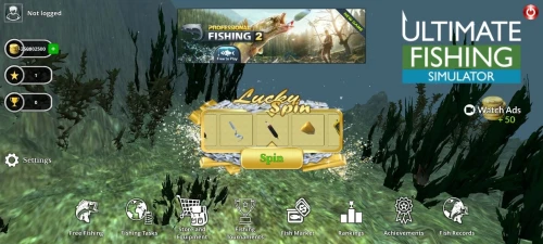 Ultimate Fishing Simulator - Main Menu