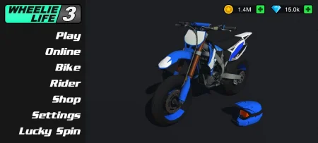 Wheelie Life 3 - Main Menu